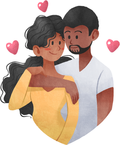 Sweet Couple Illustration